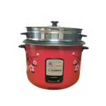 Casper By Philips CR-25 1000W Rice Cooker 2.8L capacity with floral pattern and stainless steel steamer tray.