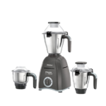 Havells 800W Power Hunk Mixer Grinder with 3 stainless steel jars and official warranty badge.