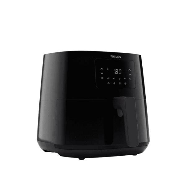 Front view of Philips XL Air Fryer HD9270 with 6.2L capacity and digital touch control panel in black.